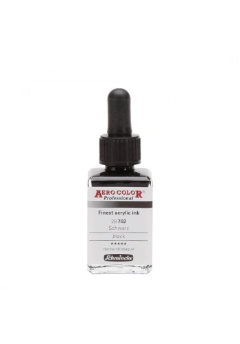 Schmincke Aero Color Akrilik Mürekkep 28 ml. 702 Black