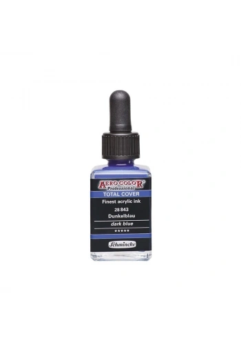 Schmincke Aero Color Akrilik Mürekkep 28 ml. 843 Dark Blue