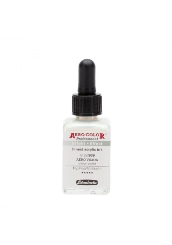 Schmincke Aero Color Akrilik Mürekkep 28 ml. 909 Aero Vision Silver Violet