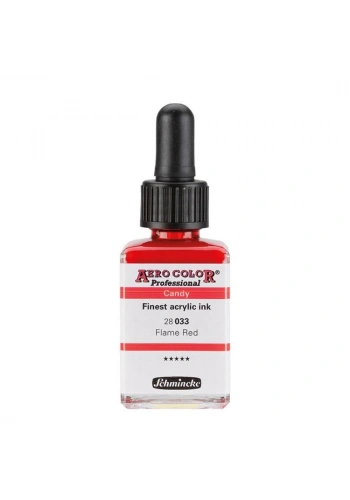 Schmincke Aero Color Akrilik Mürekkep 28 ml. 033 Candy Colors Flame Red
