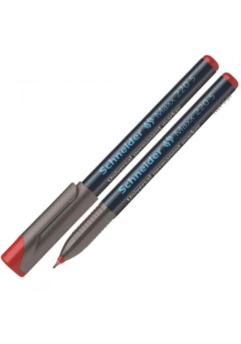 Schneider Asetat Kalemi Permanent 220 S Seri 0.4 MM Kırmızı 112402