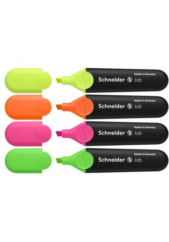 Schneider Fosforlu Kalem Job 4 Lü Set Karton 1500