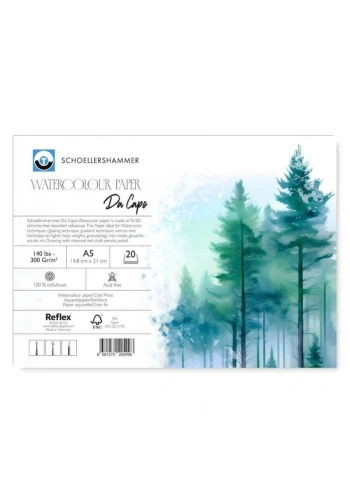 Schoellershammer Da Capo Cold Press Suluboya Defteri Blok 300 gr. A5 20 yaprak
