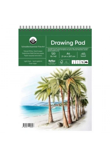 Schoellershammer Drawing Pad Eskiz Defteri 120 gr. A4 40 yaprak