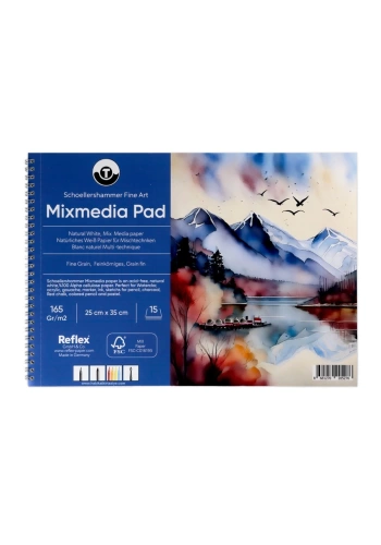 Schoellershammer Mix Media Pad 165gr 25x35cm 15yp
