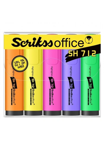 Scrikss Fosforlu Kalem 5 Li Blister SH712