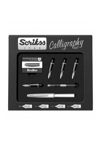 Scrikss Kaligrafi Kalem Seti 7 Parçalı Beyaz