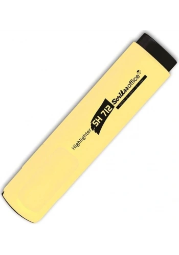 Scrikss Office Highlighter Fosforlu İşaretleme Kalemi PASTEL SARI