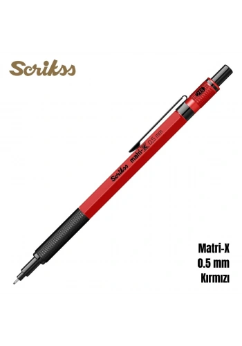 Scrikss Office Versatil Kalem Matri-X 0.5mm Kırmızı