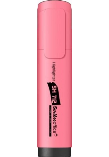 SCRIKSS SH712 FOSFORLU KALEM PASTEL PEMBE