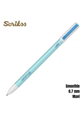 Scrikss Smoothie Jel Kalem 0.7mm Mavi