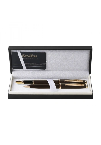 Scrikss Takım Kalem Dolma+Tükenmez Rose Gold 39
