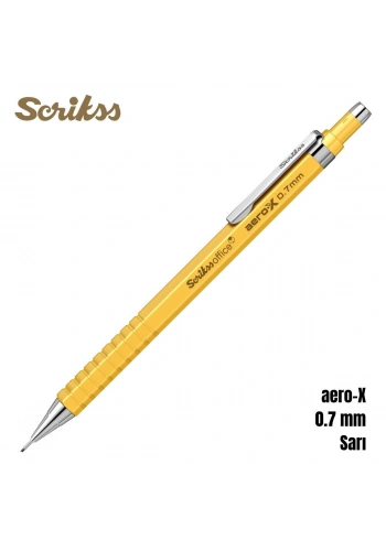 Scrikss Versatil Kalem Aero-X 0.7mm Sarı