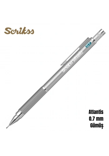 Scrikss Versatil Kalem Atlantis 0.7mm Gümüş