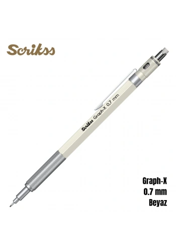 Scrikss Versatil Kalem Graph-X 0.7mm Beyaz