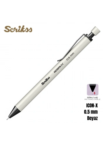 Scrikss Versatil Kalem Icon-X 0.5mm Beyaz