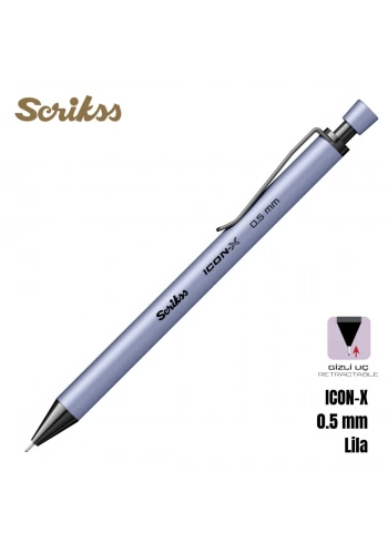 Scrikss Versatil Kalem Icon-X 0.5mm Lila