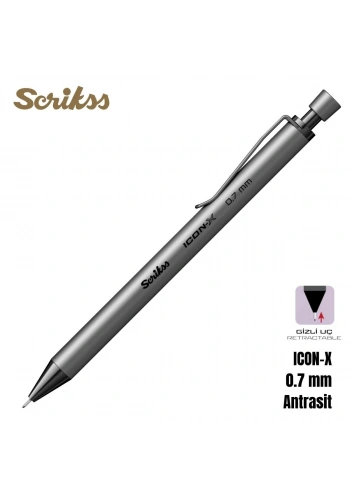 Scrikss Versatil Kalem Icon-X 0.7mm Antrasit