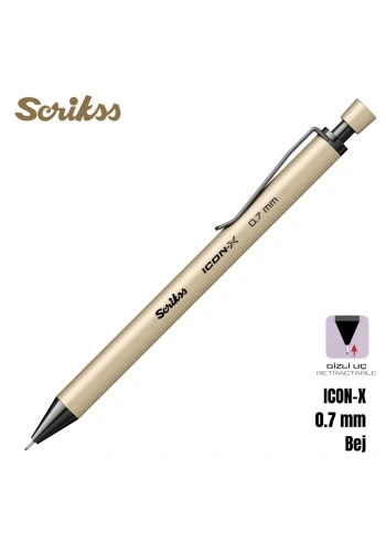 Scrikss Versatil Kalem Icon-X 0.7mm Bej