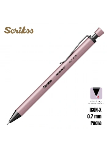 Scrikss Versatil Kalem Icon-X 0.7mm Pudra