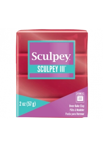 Sculpey III Polimer Kil 1140 Deep Red Pearl (Kırmızı Simli)