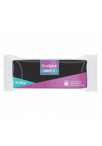 Sculpey III Polimer Kil 454 gr. 042 Black (Siyah)