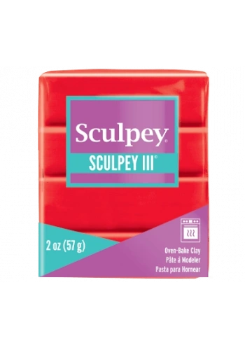 Sculpey III Polimer Kil 583 Red Hot Red (Sıcak Kırmızı)