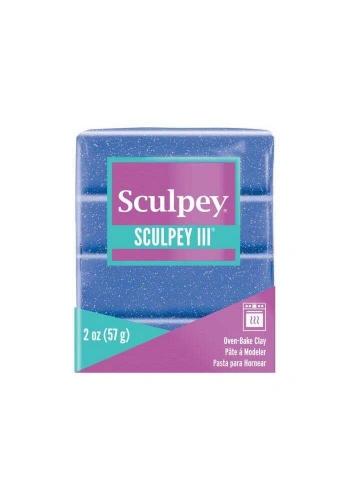 Sculpey Polimer Kil 57 g Mavi Glitter