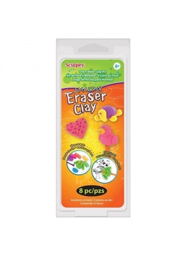 Sculpey Polimer Kil Amazing Eraser Clay Silgi Yapım Seti 8 Parça