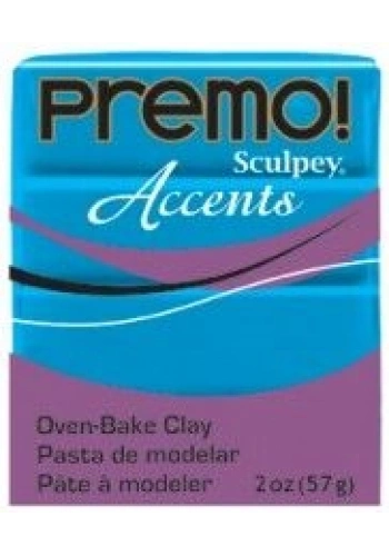Sculpey Premo Accents Ekstra Efektli Polimer Kil 5040 Blue Translucent