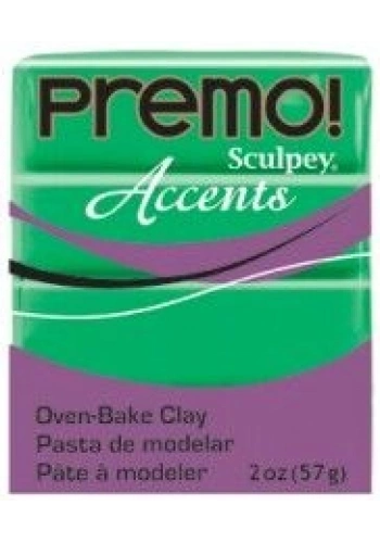 Sculpey Premo Accents Ekstra Efektli Polimer Kil 5048 Green Translucent