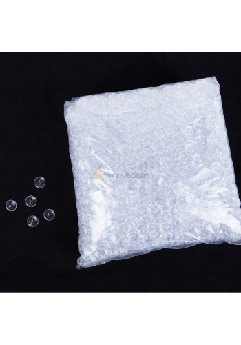 Şeffaf Düğme 100 Adet 1cm