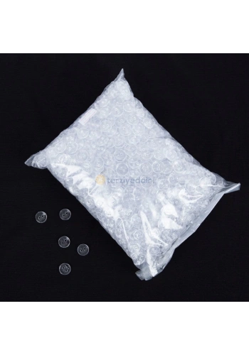 Şeffaf Düğme 100 Adet 2cm