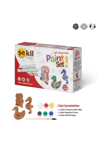 Şekil Boyama Seti 3 LÜ SKL3ST