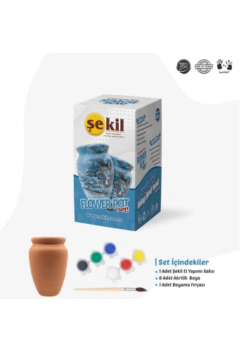 Şekil Vazo Saksı Seti SKLVSSET