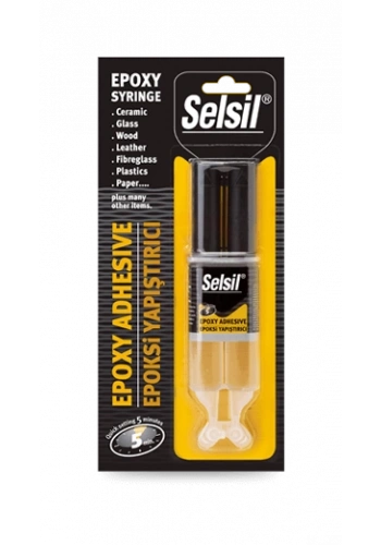 Selsil Epoksi Yapıştırıcı Enjektör 5 Dk 28 Gr