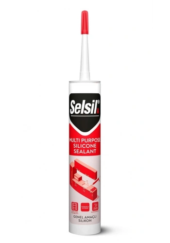 Selsil Genel Amaçlı Silikon 280 ml Alüminyum Gri (RAL9022)