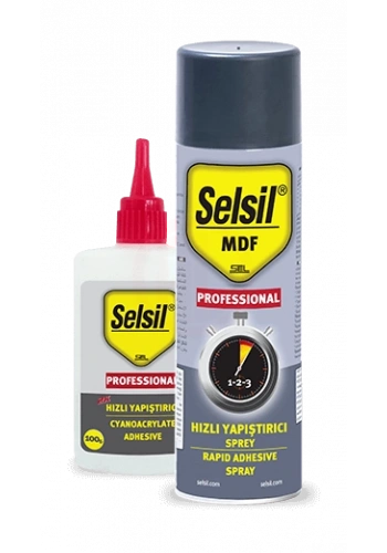 Selsil MDF Kit Hızlı Yapıştırıcı Set 200 ml + 50 Gr