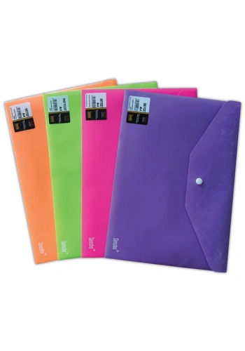 Sensho Çıtçıtlı Dosya A4 Pembe