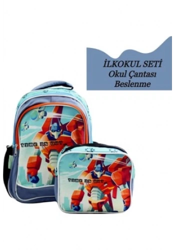 SENTOR SNTILK22-07E ROBOT ÇİVİT İLKOKUL ÇANTASI