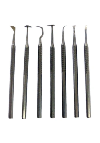 Seramik ve Gravür Oyma Seti Çelik 15 cm. 7li