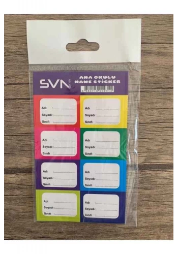 SEVEN ANAOKULU ETİKETİ 10 LU SVN-104