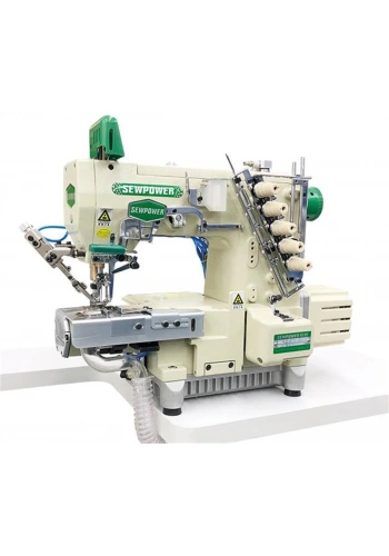 Sewpower SP-787-N600/356-AST Otomatik Soldan Bıçaklı Regulalı Reçme