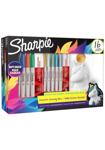 SHARPIE 16 LI FINE PERMANENT KUMBARA HEDİYELİ TEK BOYNUZ 2164411