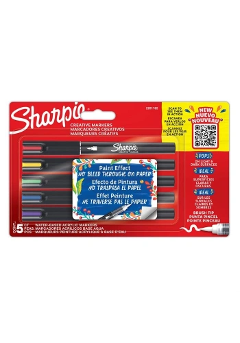 SHARPIE AKRİLİK MARKÖR FIRÇA UÇ 5 Lİ BLİSTER 2201182
