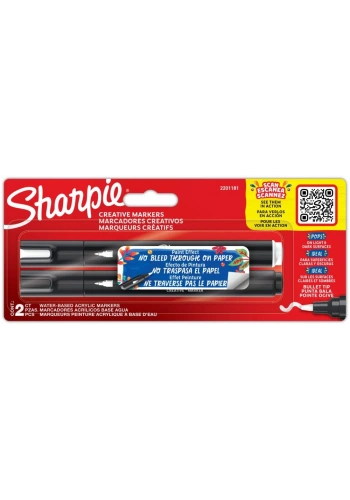 SHARPIE AKRİLİK MARKÖR YUVARLAK UÇ 2 Lİ BLİSTER 2201181
