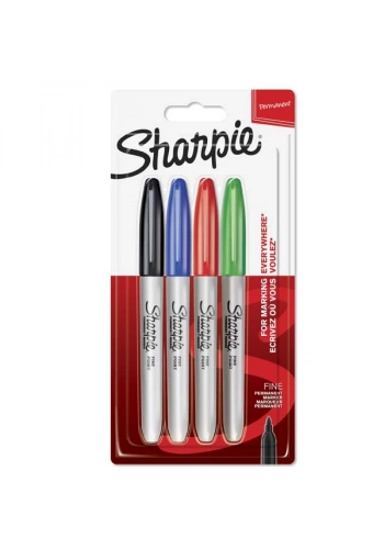 Sharpie Markör Permanent Fine 4 LÜ Standart Renk 1985858