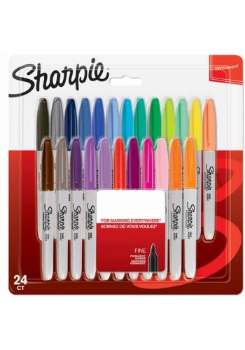 Sharpie Markör Permanent Fine Karışık Renk 24 LÜ 2065405