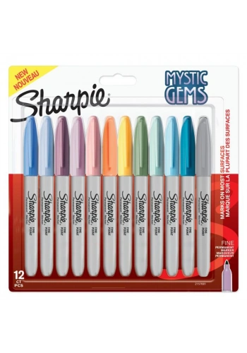 Sharpie Markör Permanent Fine Mystıc Gems 12 Li Bls