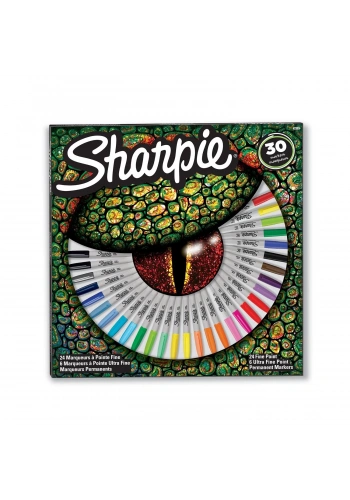 Sharpie Permanent Markör Fine 30 lu Set Kertenkele